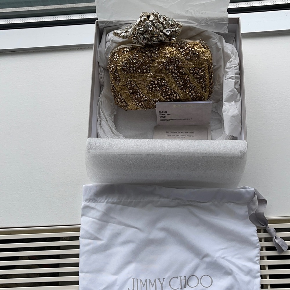 jIMMY CHOO  very rare cloud evening clutch